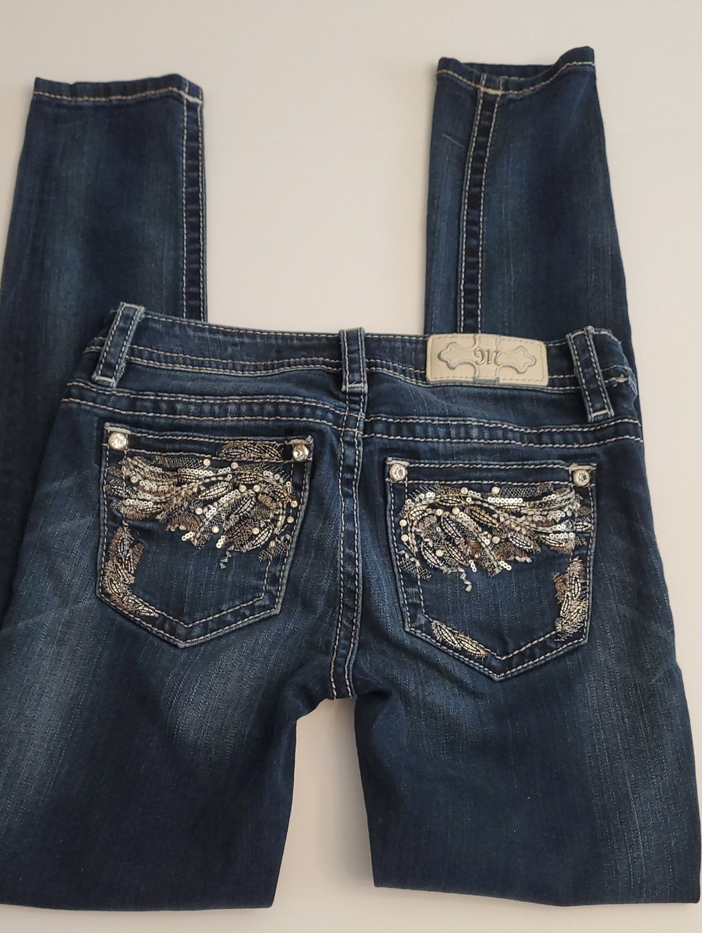 Miss Me Signature Skinny Jeans Color Dark 557, Size 26, Style JE8612S3R
